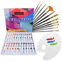 Acrylic Paint Set & Brushes