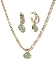 Goldtone Necklace & Earring Set