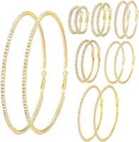 Goldtone Hoop Earring Set